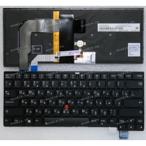 Keyboard Lenovo ThinkPad ThinkPad T460s, T470p, T470s, ThinkPad S2 13 Gen 1 (Type 20GJ, 20GK), Gen 2 (Type 20J1, 20J2) с подсветкой(Black/Matte/RUO) чёрная матовая русифицированная original
