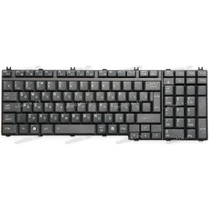 Keyboard Toshiba Satellite A500, A505, A505D, L350, L355, L355D, L500, L500D, L505, L505D, L510, L515, L550, L555, L555D, P300, P305, P305D, P500, P505, X200, Satellite Pro L350, P200, Qosmio G50, G55, F50, X300, X305 чёрная матовая, русифицированная(V109