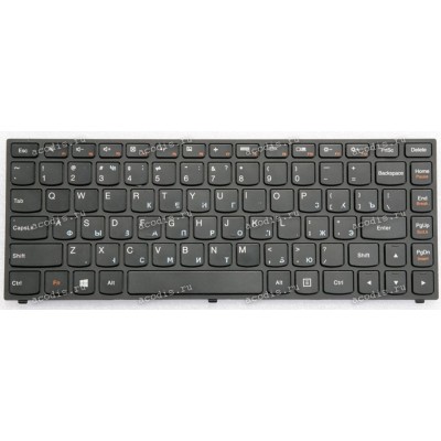 Keyboard Lenovo IdeaPad Yoga 13 чёрная матовая, русифицированная  (V-127920FS, 25202897)