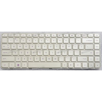 Keyboard HP Compaq dm4-1000, dv5-2000  белая глянцевая, нерусифицированная (624578-001, NSK-HTCUV, 9Z.N4FUV.C01)