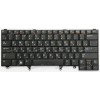 Keyboard Dell Latitude E6220, E6320, E6420 чёрная, матовая русифицированная, с подсветкой, трекпойнт (PK130FN2B06, V118925AS1, 0CW67D, 550114Q00)