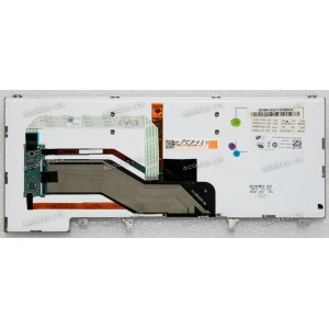 Keyboard Dell Latitude E6220, E6320, E6420 чёрная, матовая русифицированная, с подсветкой, трекпойнт (PK130FN2B06, V118925AS1, 0CW67D, 550114Q00)