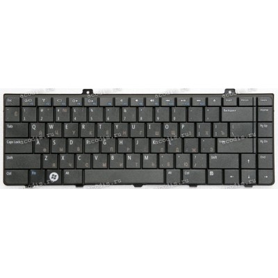 Keyboard Dell Inspiron 1440 чёрная, матовая русифицированная (NSK-DK001, PK1308B2A00)