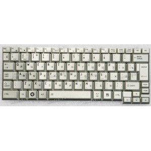 Keyboard Toshiba Portege R500, R501, R502 серебристая русифицированная (G83C000904RU) Keyboard Toshiba Portege R500, R501, R502 серебристая русифицированная (G83C000904RU)