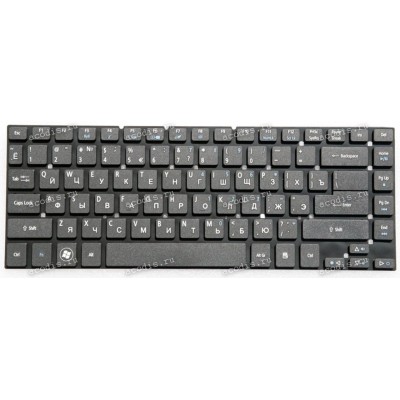 Keyboard Acer Aspire 3830, 3830G, 3830T, 3830TG, 4830, 4830G, 4830T, 4830TG, 4755, 4755G чёрная, матовая русифицированная (PK130IO1B08, V121602ES2, PK130IO4C04, V121602CS1)