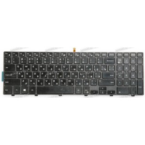 Keyboard Dell Inspiron 15-3000, 15-5000, 3541, 3542, 3543, 3552, 3558, 5542, 5545, 5547 чёрная, матовая русифицированная (AEAM9701210, 0225GG, MP-13N83SUJ920)