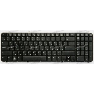 Keyboard HP/Compaq dv6-10**, 12**, 1300, 20** чёрная матовая русифицированная (570228-251, UT3A, AEUT3700240, MP-08A93SU-9201)