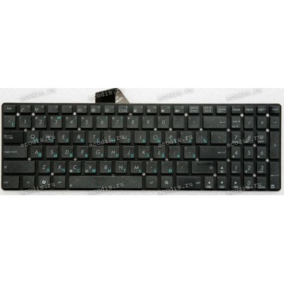 Keyboard Asus K55, K55A, K55N, K55V, K55Vd, K55Vm, K55Vj, A55, U57, k75VM, k75VJ, A55A, A55N, A55V, A55VM, A55VD, A55VJ, A55XI, A55DE, A55DR, R500V, R700V, K55Vd, X751L, R752, R752L, R752LA, R752LD, R752M, R752MA, R752MD, F751MD, K751MD чёрная матовая рус