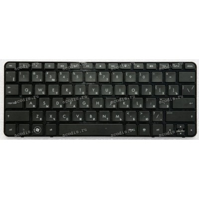 Keyboard HP/Compaq Mini 210-1000 чёрная матовая русифицированная (AENM6700110, 588115-251, 594710-251, 590527-251)