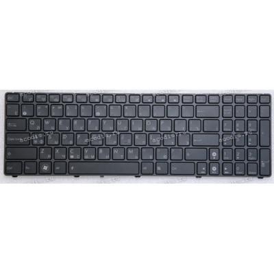 Keyboard Asus G60, G60J, G60V чёрная матовая русифицированная с подсветкой (0KN0-EK1RU03, 04GNVL1KRU00-3)
