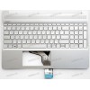Keyboard HP 15-ef, 15-dy, 15-dw, 15s-eq, 15s-eq004ur, 15s-fq серебристая в серебристом топкейсе русифицированная (M17184-251, L60341-251, 0P5, HPM16M6, AE0P5700120, 4D0P5TSTP00, SP5CD11226Q, L63578-251, TFQ EA0P500601A, BRP4D0P5TSTP00) +Topcase HP TOP COV