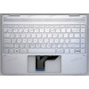 Keyboard HP Spectre x360 13-AC, 13-ac013dx, 13-ac023dx серебристая в серебристом топкейсе с подсветкой русифицированная (918027-251, SG-85000-XAA, 812-01922-00A) +Topcase original Top Cover W Kb Nsv Pt Tp Bl Ru