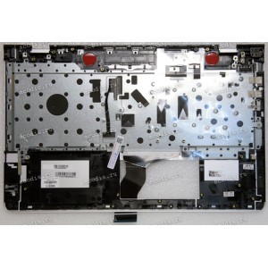 Keyboard HP Pavilion 15-CC, 15-CD серебристая в серебристом топкейсе с подсветкой русифицированная (928507-251, TFQ37G74TPB03AKD013, SP5CD80343WH, 46G74TATP90TEEP, 920019-251, CNYAEG747010108010KNK, HPM16M73SUJ920) +Topcase original HP Top Cover Esr W Kb 