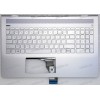 Keyboard HP Pavilion 15-CC (15-cc100 through 15-cc199 and 15-cc600 through 15-cc699,  15-cc500 through 15-cc599 and 15-cc700 through 15-cc799) серебристая в серебристом топкейсе голубая решётка русифицированная (929866-251, 929866-251, TFQ37G76TP003AKD272