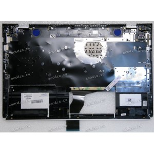 Keyboard HP Pavilion 15-CC (15-cc100 through 15-cc199 and 15-cc600 through 15-cc699,  15-cc500 through 15-cc599 and 15-cc700 through 15-cc799) серебристая в серебристом топкейсе голубая решётка русифицированная (929866-251, 929866-251, TFQ37G76TP003AKD272
