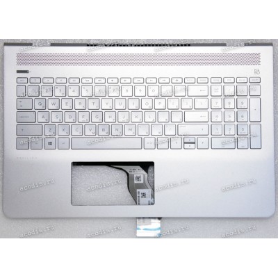 Keyboard HP Pavilion 15-CC (15-cc100 through 15-cc199 and 15-cc600 through 15-cc699,  15-cc500 through 15-cc599 and 15-cc700 through 15-cc799) серебристая в серебристом топкейсе розовая решётка  с подсветкой русифицированная (929871-251, TFQ37G76TP303AKD0