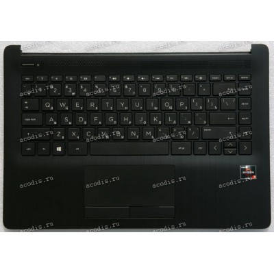 Keyboard HP 14-ck, 14-ck0001u, 14-cm, 14T-cm, 14Z-cm, 14-dg, 14q-cs, 14q-cy чёрная матовая, русифицированная (6070B1306303, SB550A-73H0, 2H1719-05330D, NSK-XM0SV, 9Z.NF2SV.00R, 6037B0143122, L15599-251, L23241-251)+Topcase