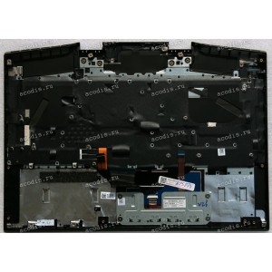 Keyboard HP Omen 5 Air 15-dh TPN-C143 чёрная матовая русифицированная с подсветкой (SPS - L57320-001, AM2JZ000710, AM2JZ000430, PK37B00SV00-TIC2, 9Z.NF3BC.20R, PK132JZ1B05, L50880-251)+Topcase