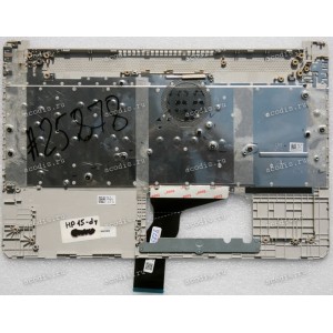 Keyboard HP 15-ef, 15-dy, 15-dw, 15s-eq, 15s-eq004ur, 15s-fq серебристая в серебристом топкейсе русифицированная (M17184-251, L60341-251, 0P5, HPM16M6, AE0P5700120, 4D0P5TSTP00, SP5CD11226Q, L63578-251, TFQ EA0P500601A, BRP4D0P5TSTP00)+Topcase HP TOP COVE