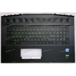 Keyboard HP Pavilion Gaming 17-cd0001 ... 17-cd0999, 17t-cd000  чёрная матовая русифицированная с подсветкой (L56886-001, L58850-001, L56889-001, AP2K9000310, AM2K9000300, NSK-XNXBC, 2H-BBQRUC25611, 9Z.NEZBC.X0R, PK132K81D05, 4H+NEZOM.10A, 6K+NEZOM.10A, 6