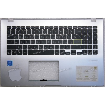 Keyboard Asus E510, E510M, E510MA, R522M серая русифицированная (3BBK4TAJN20)+Topcase
