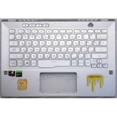 Keyboard Asus GA401IV-BR9N6, GA401IH ROG Zephyrus металлик серебристый русифицированная (6053B1788221, 13NR03F2AM0221)+Topcase