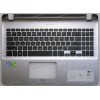 Keyboard Asus F507U, X507LA, X507MA, X507UA, X507UB, X507UF серебристый русифицированная (13N1-3XA0331, 60PC011702)+Topcase