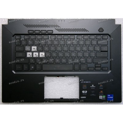 Keyboard Asus FX516P, FX516PR чёрный русифицированная ( 90NR0651-R31RU0, 0KNR0-261BRU00, 6051B1444801, 13NR05X1AP0101)+Topcase
