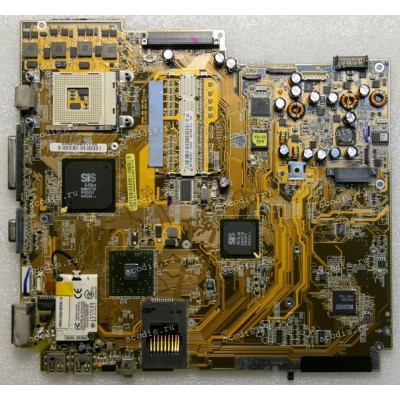 MB Asus A4C/G MAIN_BD. (60-N9YMB1000-C05) A4C/G REV: 2.1 P/N: 08-20VG0021Z ATI 216PBC6A15F SIS 648FX SIS 963L RICOH R5C593 4 чипа Hynix HY5DU283222A