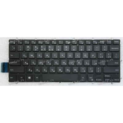 Keyboard Dell Inspiron 13 5000, 13 5368, 13 5378, 13 5379, 13 7368, 13 7378, 14 7472, 5568, 7569, 7579, 13-5000, Latitude 3379, 3490, Vostro 14 5468, 14 5471, 5370 с подсветкой (CN-0H4XRJ-75525-738-EN6C, PK131Q14B00, 49007R070301, DLM15L13USJ442/J698, 102