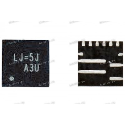 Микросхема RichTek RT6258C, RT6258CGQUF (LJ = 1D, LJ = 2E, LJ = 3F, LJ=4M, LJ= 5M, LJ= 5J, Asus p/n: 06018-01300900) HUABEI/HQ11151008000 UQFN-12, 8A, 23V Synchronous Step-Down Converter with 5V LDO NEW original