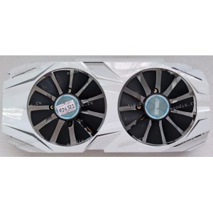 Корпус с двумя кулерами Asus Graphics card nVidia DUAL-GTX1060-3G, nVidia DUAL-GTX1060-6G, nVidia DUAL-GTX1060-O3G, nVidia DUAL-GTX1060-O6G, nVidia DUAL-GTX1070-8G, nVidia DUAL-GTX1070-O8G, nVidia MINING-P106-6G-V2 (p/n 13070-01180600) 4 pin C_M_WHITE EF_