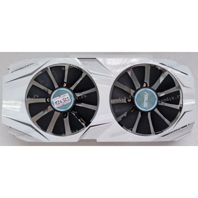 Корпус с двумя кулерами Asus Graphics card nVidia DUAL-GTX1060-3G, nVidia DUAL-GTX1060-6G, nVidia DUAL-GTX1060-O3G, nVidia DUAL-GTX1060-O6G, nVidia DUAL-GTX1070-8G, nVidia DUAL-GTX1070-O8G, nVidia MINING-P106-6G-V2 (p/n 13070-01180600) 4 pin C_M_WHITE EF_