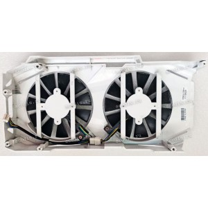 Корпус с двумя кулерами Asus Graphics card nVidia DUAL-GTX1060-3G, nVidia DUAL-GTX1060-6G, nVidia DUAL-GTX1060-O3G, nVidia DUAL-GTX1060-O6G, nVidia DUAL-GTX1070-8G, nVidia DUAL-GTX1070-O8G, nVidia MINING-P106-6G-V2 (p/n 13070-01180600) 4 pin C_M_WHITE EF_