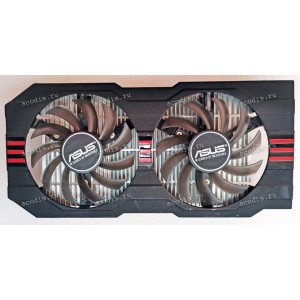 Сист.охл. Asus Graphics card ATI R7260/C582PI, Asus Graphics card ATI R7260-1GD5 (p/n 13070-00393000)  4 pin AL_FAN8X2 FS EF_4P_3K2I