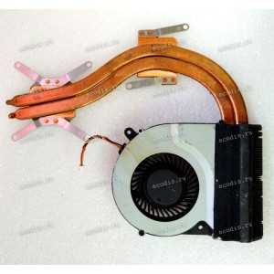 Сист.охл. Toshiba C850, L850, C855 (p/n: 13N0-ZWA1G02, DFS501105FR0T-FBFT) 3pin 