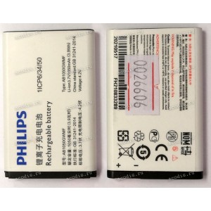АКБ Philips E103, E106, E255 AB1050GWMT (3,7v 1050mAh 3,9Wh) 1ICP6/35/50, new оригинальный