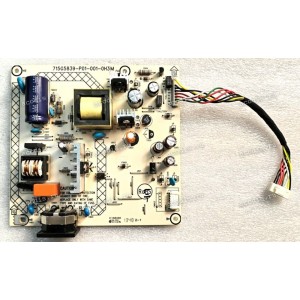 Плата БП HP 23,0" E231 monitor Type 2 (715G5839-P01-001-0H3M, (F)PLPCCC341SQB1) PF7024 S, LD7576AGR, P8008HV VNA1Q0204, P0765ATF, KBP206G, GX407V