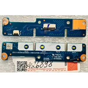 LED board Asus G713QE, G513IE, G513IC (p/n: 90NR05F0-R10010, 90NR0580-R11000, 90NR0500-R10010, G513-6050A3249601-INDICATOR-AO1(A1)) INDICATOR BD