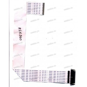 LCD LVDS FFC шлейф мониторный 30 pin обратный, шаг 1.0 mm, длина 375 mm LG Flatron 775FT (p/n EAD61905288)