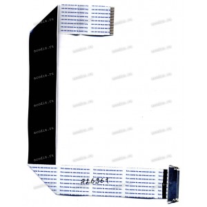 LCD LVDS FFC шлейф мониторный 30 pin обратный, шаг 1.0 mm, длина 390 mm LG 23MP48HQ, P2314Ht, Dell SE2419H, SE2419HR (p/n EAD62389051)
