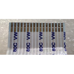 FFC шлейф 18 pin прямой, шаг 1.0 mm, длина 160 mm FFC шлейф 18 pin прямой, шаг 1.0 mm, длина 160 mm