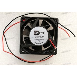 Кулер FANover FD6025S12H 12V 0,2A2pin 60x60x25, по креплениям 50x50mm