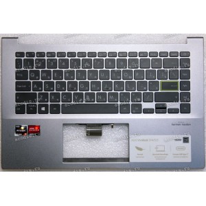 Keyboard Asus S433, X421, Vivobook 14 M433IA серый русифицированный (G1AS19G50U, 39XKSTAJNG0)+Topcase