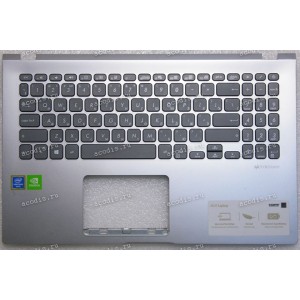 Keyboard Asus X509 серебристый, русифицированный (13NB0MZ1P03014, 13NB0MZ1P03016, 39XKRTAJN70)+Topcase