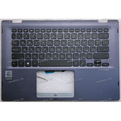 Keyboard Asus TP412F тёмно-синий, русифицированный (HQ20720794000)+Topcase
