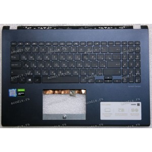 Keyboard Asus X571GT тёмно-синий, русифицированный (EAXKT00301A)+Topcase