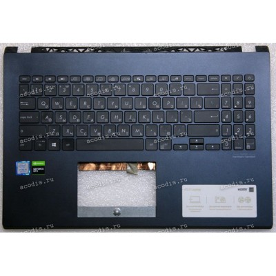 Keyboard Asus X571GT тёмно-синий, русифицированный (EAXKT00301A)+Topcase