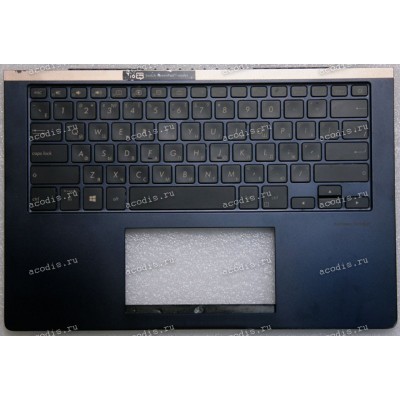 Keyboard Asus UX450F, UX450FD, UX450FDX синий, русифицированный (13N1-5SA0211)+Topcase