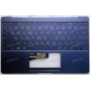 Keyboard Asus UX390U, UX390UA синий, русифицированный (13N0-UWA0421)+Topcase Keyboard Asus UX390U, UX390UA синий, русифицированный (13N0-UWA0421)+Topcase